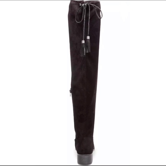 NEW Madden Girl Prissley Over The Knee Boots Black - Picture 4 of 5